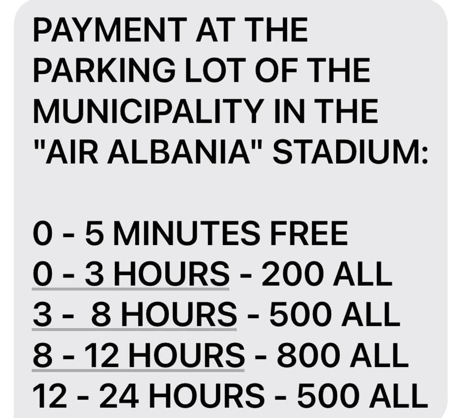 “Stadium” Apartment Tirana Eksteriør billede